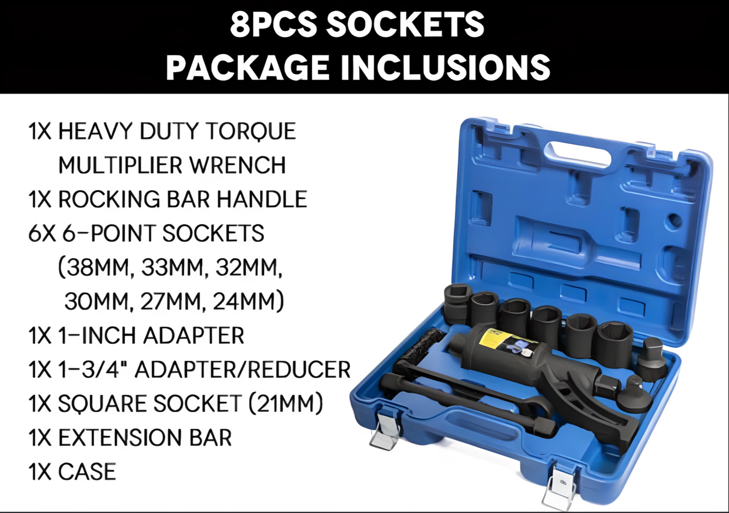 Ovolaco™ Heavy Duty Torque Multiplier Wrench Set
