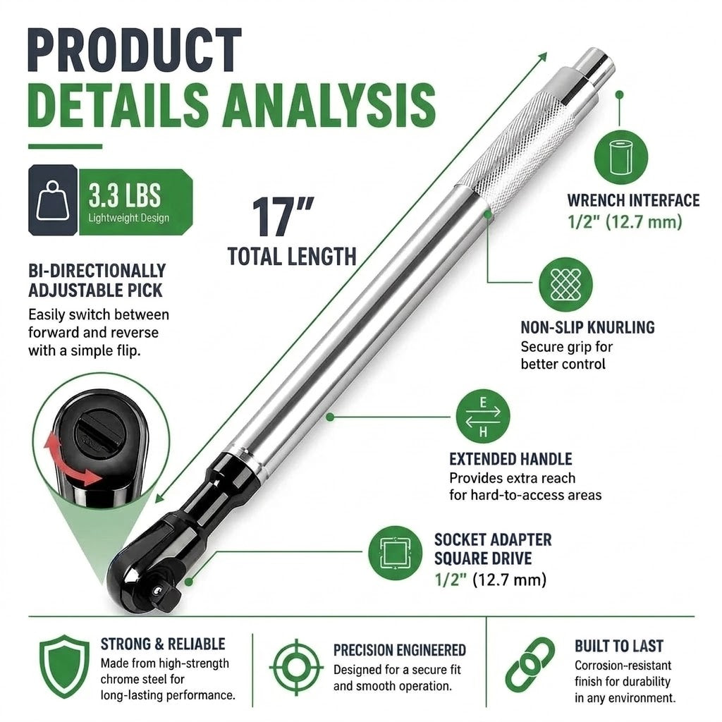 Ovolaco™ Offset Ratchet Extension